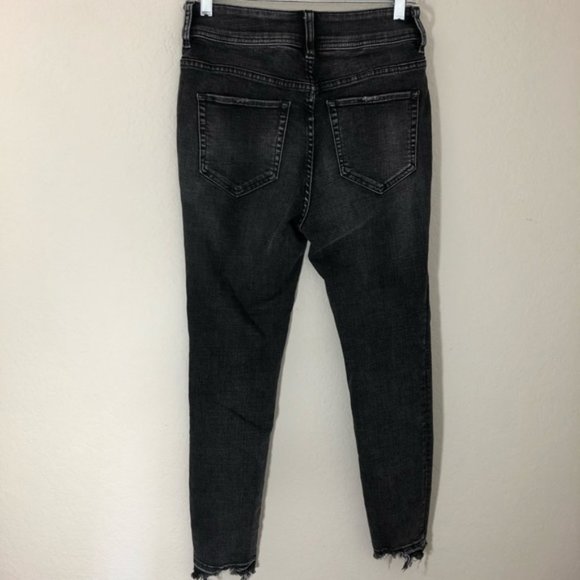 NWOT Free People Wild Child Skinny Jeans Black 28 - Picture 8 of 10